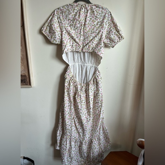 J.CREW Side-cutout cotton poplin dress in meadow floral - 8 - Picture 11 of 15